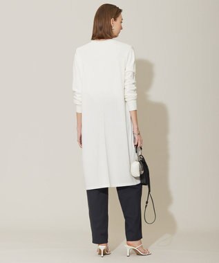 ICB L 【WEB限定カラーあり・接触冷感・UVケア・洗える】 シンセティックハイゲージ ロングカーディガン オフホワイト系