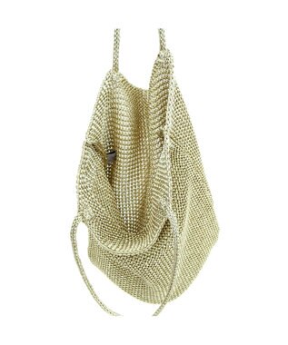 UNBILLION カシュカシュ cachecache / ラメ糸編みトートバッグ ゴールド