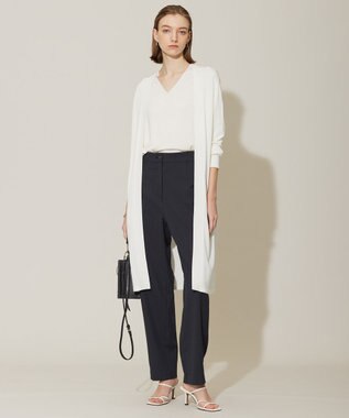 ICB 【WEB限定カラーあり・接触冷感・UVケア・洗える】 シンセティックハイゲージ ロングカーディガン オフホワイト系