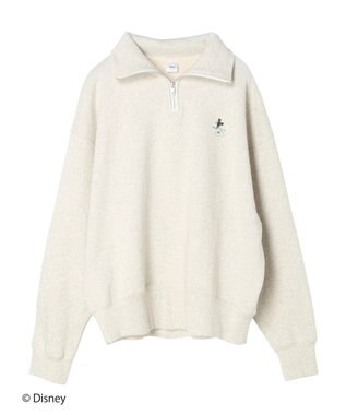 CRAFT STANDARD BOUTIQUE 【Ｄｉｓｎｅｙ】Ｈａｌｆ　Ｚｉｐ　Ｓｗｅａｔ Oatmeal