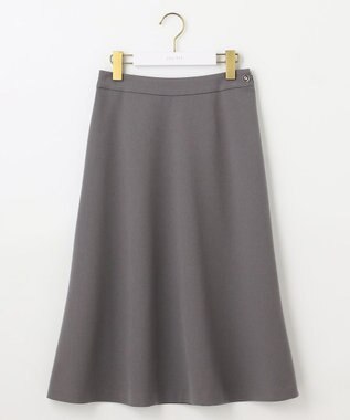ANY SIS S 【セットアップ対応】ビューティーツイルストレッチ フレアスカート モカグレー