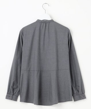 J.PRESS LADIES L 【WEB限定カラーあり・洗える】Lim-bless50sツイル ブラウス チャコール系