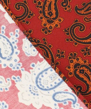 J.PRESS MEN オーバーダイ シルクチーフ レッド系6