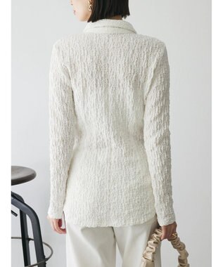 Green Parks AnriettMusee ふくれジャガードシャツ Off White