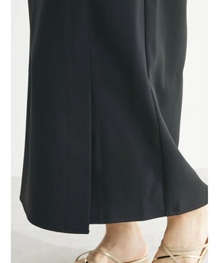 Green Parks 接触冷感　きれいシルエットＩラインスカート Black