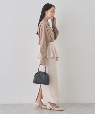 earth music&ecology ２ｗａｙマントスリーブシャツ Mocha