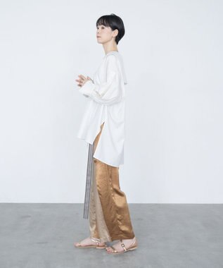 COQ FIN オーバーサイズセーラーカラーブラウス オフホワイト