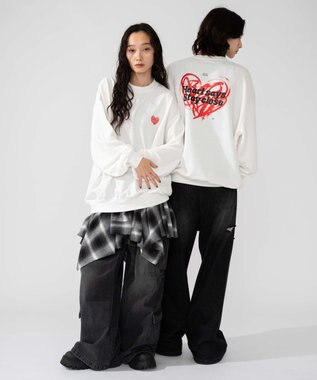 WEGO 【2025年秋冬新作/SMLXLサイズ展開/ユニセックス着用ITEM】アソートグラフィックプルオーバー 柄27