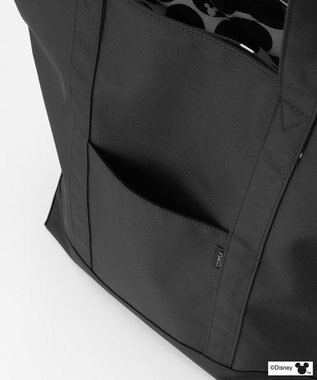 Y'SACCS 【Disney Collection】シルエットプリントトートバッグ　Lサイズ ブラック