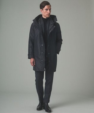 GOTAIRIKU MA-1ダウンブルゾン付【仕事で着用可】ミリタリー 3WAYフーデットパーカー ブラック系8