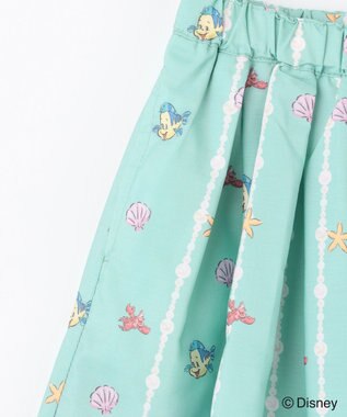 ANY KIDS 【ディズニープリンセス】総柄 プリント スカート ミント<アリエル>