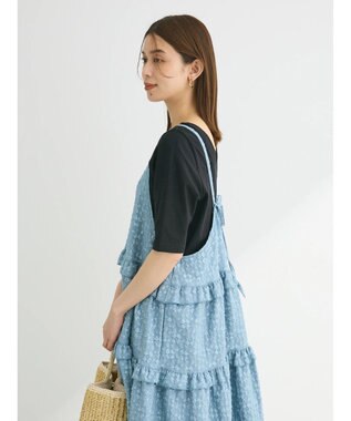 Green Parks ・Ｐｅｔｉｔ　Ｆｌｅｕｒフラワージャカードキャミワンピ Blue