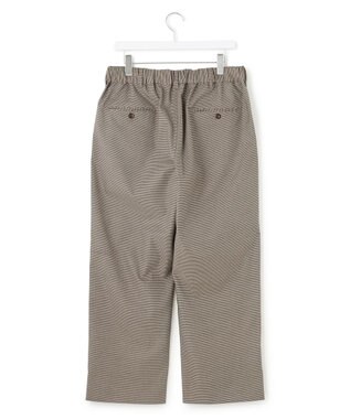 J.PRESS YORK STREET 【UNISEX】クラシックチェック ワイドバギーパンツ キャメル系3