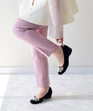  【Bridget Birkin walk】パールビジューウォーキングパンプス