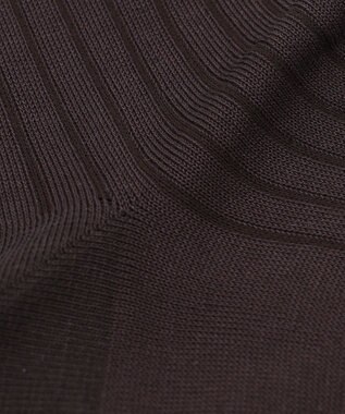 GOTAIRIKU 蒸れにくい/高耐久【日本製/ビジカジ兼用/定番】オリジナル コーデュラ混 リブソックス ダークブラウン系