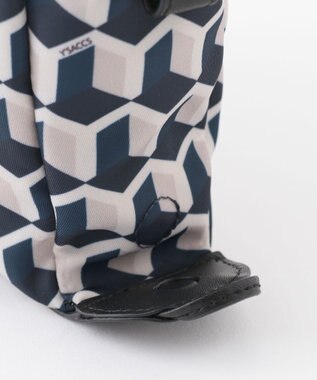 Y'SACCS キュービックモノグラム　スクエアショルダー ネイビー