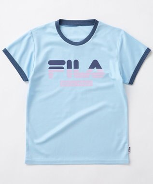 OP／FILA 【FILA】ブランドロゴ半袖リンガーTシャツ