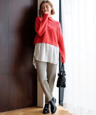 23区 S 【洗える】23区DENIM ベルベットストレッチ ボーイズ テーパードパンツ ライトグレー系