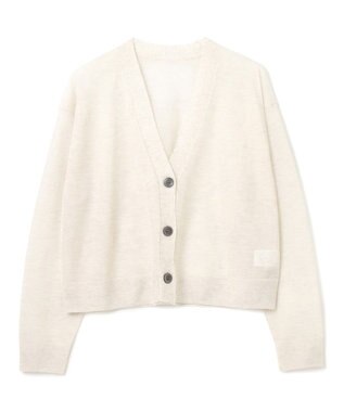 UNFILO ラメシアー カーディガン グレージュ