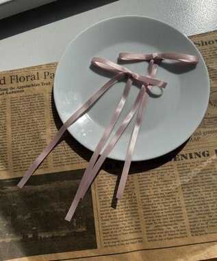 WEGO L2Pロングリボンヘアクリップ ライトピンク