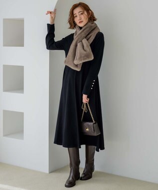 23区 キルティングチェーン ショルダー バッグ ブラウン系