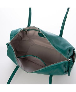 UNBILLION ペルケ perche / ソフトレザーワイドボストントート グリーン