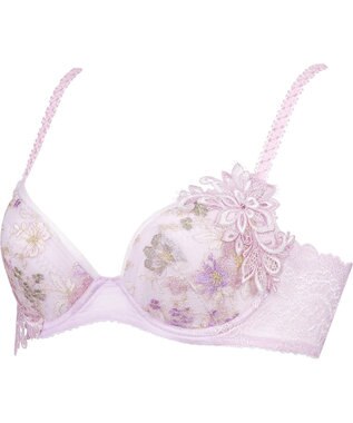 Wing Wing Lesiage　【2810シリーズ】　ブラジャー　ふっくらまる胸メイク　背中の段差軽減　ウイング／ワコール　PB2810 ピンク