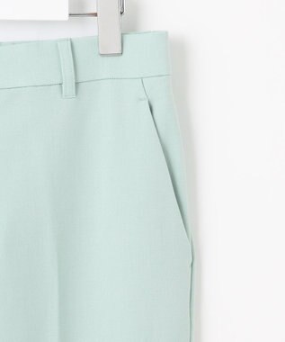 自由区 【撥水加工・洗える】TRギャバ裏起毛テーパード パンツ アイスグリーン