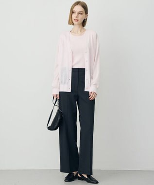 ICB 【先行予約】 リネンブレンドシアー カーディガン ライトピンク