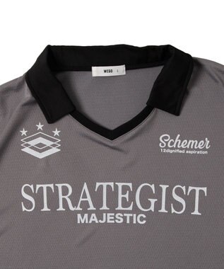 WEGO 【ユニセックス着用ITEM/MLサイズ展開】ドロストゲームシャツプルオーバー グレー