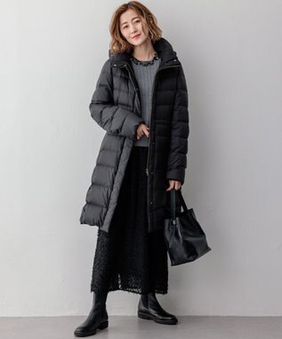 23区 スパンコール ワイドリブ ニット グレー系