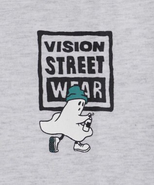 WEGO 【ユニセックス着用ITEM】別注VISIONゴーストスケータープリントT（LS） アッシュグレー