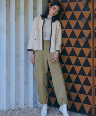 Feroux 【ONWARD CROSSET MAG掲載】パラシュートカーゴ パンツ カーキ系