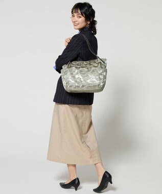 LA BAGAGERIE シャドージャカード A4トートバッグ グレージュ