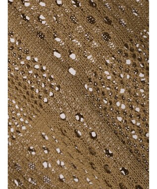 Green Parks ２ＷＡＹ透かし編みニットプルオーバー Beige