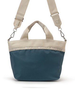 LeSportsac SMALL BUCKET TOTE/ブルーインディゴ/ベージュ ブルーインディゴ/ベージュ