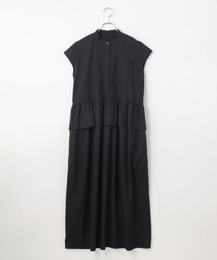 #Newans 【洗える】ラウンドフリルワンピース ブラック