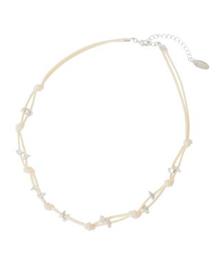 AMERICAN HOLIC メタルサザレ コードネックレス Ivory