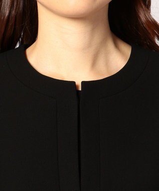 自由区 FORMAL 【オールシーズン対応】バーズアイ ジャケット+ワンピース ブラック系