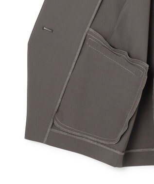 uncrave クールタッチツイル ジレ スレート