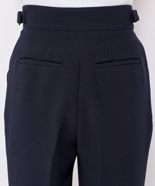 uncrave ウォッシャブル ダブルクロス パンツ ネイビー