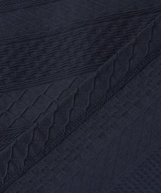 JOSEPH HOMME ジャガードボーダー　クルーネックTシャツ ネイビー系3