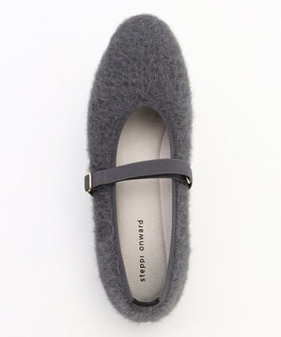 steppi 【VERY掲載 / 洗える / 撥水】ラウンドファー パンプス グレー