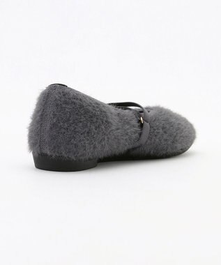 steppi 【VERY掲載 / 洗える / 撥水】ラウンドファー パンプス グレー