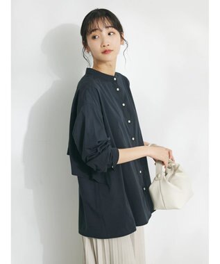 CRAFT STANDARD BOUTIQUE バックフリルシャツ Black