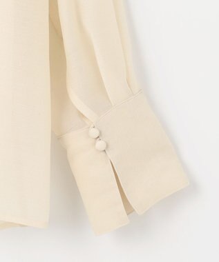 #Newans シアープルオーバーシャツ アイボリー系