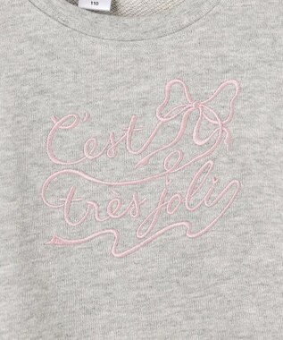 ANY KIDS 袖リボン トレーナー グレー