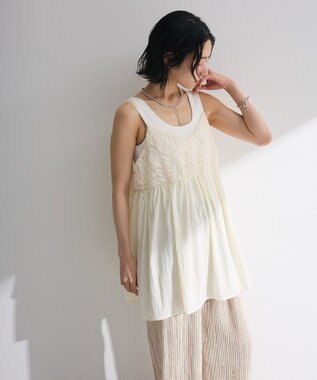 Green Parks テープ刺繍ビスチェ