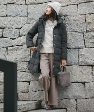 J.PRESS LADIES 【洗える】EIGER CORD ALAN ニットキャップ ホワイト系