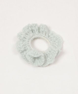 WEGO Lヘムフリルニットシュシュ サックス